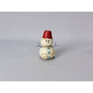 Young's Inc. Resin Standing Coastal Christmas Beach Snowman figur - Sjov vinter og juledekorationer - Holiday Home Decor - 4 '' X3 '' X5 '' - Cre