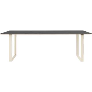 Muuto 70/70 spisebord 225x90 cm Black linoleum/Plywood/Sand