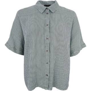 BCMELINA linen wing shirt - Safari Green - S/M