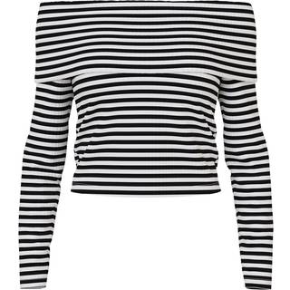 PIECES dame top PCLAYA - Bright White Black - S