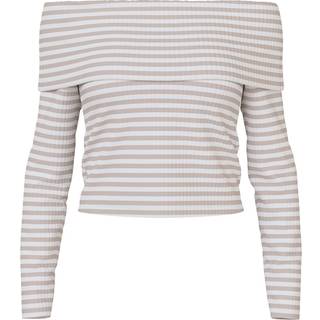 PIECES dame top PCLAYA - Bright White Silver gray - S