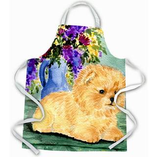 """"Caroline's Treasures SS8302APRON Pomeranian Apron Large Multicolor""""