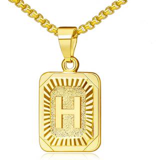 Jsjoy guld initial halsk?der til kvinder guld pendel initial halsk?der monogram brev h halsk?de guld drenge halsk?der