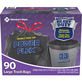 Member's Mark 33 gallon Power Flex-trksnor (90Count) ()