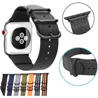SKALO Nato armbånd i nylon Apple Watch 38/40/41mm - Grøn