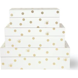 Kate Spade New York Dekorative opbevaringsbokse med l?g 3 Pack Sturne arrang?ropbevaringsboks inkluderer sm? medium store lyser?de hekkekasser me