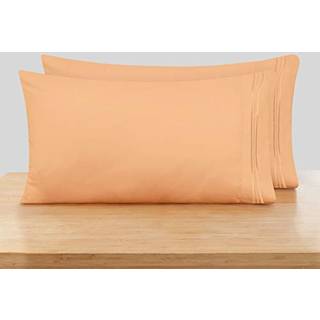 Nestl Orange Pillow Cases Queen Størrelse Sæt med 2 Soft Queen Pillow Case 1800 Microfiber Queen Pillow Cases 2 Pillowcases Dronning Konvolut Luk