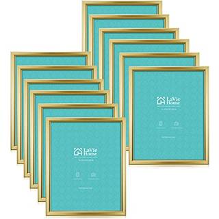 Lavie Home 8x10 Billedrammer (12 Pack Gold) Enkle designet fotorammer til v?gmontering Display S?t med 12 klassiske samling