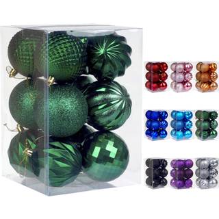 Dohance julekugler ornamenter til Xmas Christmas Tree Xmas Ball Baubles Set - Shatterbestandet dekorative hængende ornamenter baubles sæt til jul