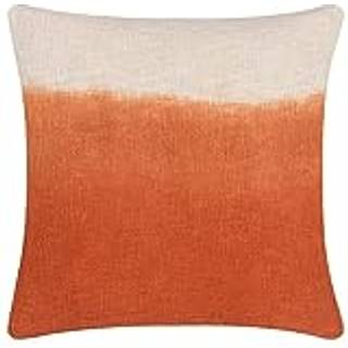 Furn Furn Amber Orange Mizu Dip Dye 100% Cotton Square Cushion