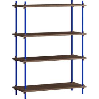 Moebe Shelving System s.115.1.A - Smoked-Oak/Deep-Blue