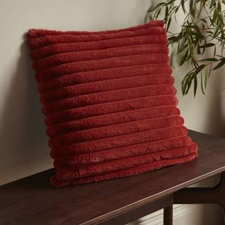Catherine Lansfield Catherine Lansfield Orange Catherine Lansfield Soft and Cosy Ribbed Cushion