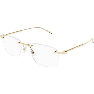 Montblanc MB0215O 001 55 Briller Mænd Guld - Light Gold - 55mm