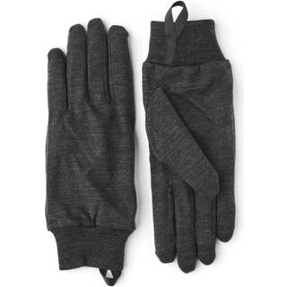 Hestra Job Merino Wool Liner Active Vinterhandske sort/grå 9