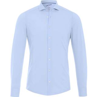 PURE Herren Hemd blau meliert