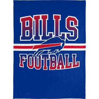 Foco NFL Micro Raschel Plush Throw Tæppe Stripe Logo 45 X 60 Buffalo Bills