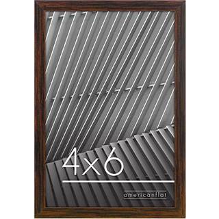 AmericanFlat 4x6 Billedramme i valn?d - tynd gr?nsefotosamme med knust resistent glas - vandrette og lodrette formater til v?g og bordplade