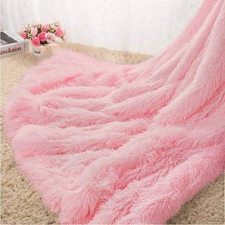 Homore blød fluffy tæppe fuzzy sherpa plush hyggelig faux pels kast tæpper til seng sofa sofa stol dekorativ 60''x80 '' baby pink