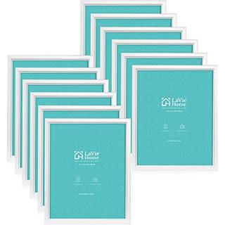 Lavie Home 8x10 Billedrammer (12 Pack White) Enkle designet fotorammer til v?gmontering Display S?t med 12 klassiske samling