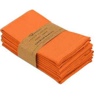 Ruvanti klud servietter s?t p? 6 18x18 tommer servietter klud vaskbar bl?d holdbar absorberende bomuldsblanding. Bordmiddags servietter klud til