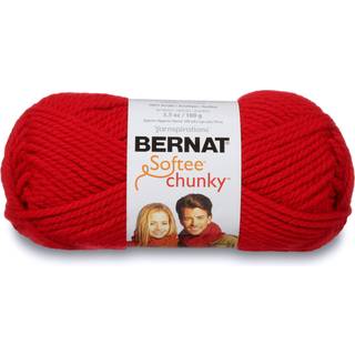 Bernat Softee Chunky Yarn Berry Red Single Ball