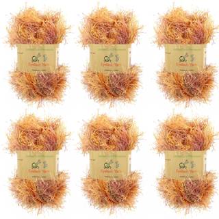 Jubileeyarn Feather Whimsy Eyelash Garn - 50G/Skein Fine Polyester Fur - Efter?r - 6 Skeins