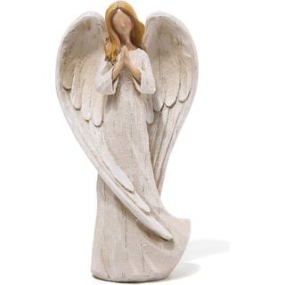 Hodao 8.9 tommer harpiks Bedende engel Skulptur figur til gaver Home Decoration Bed af minde om engelstatue uds?gt udsk?ret og h?ndmalet karakter