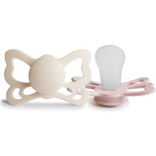 FRIGG Butterfly Anatomisk Silikone Cream/Blush str. 2 - 2 stk.
