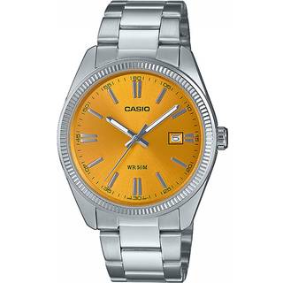 Casio MTP Series Analog Yellow Dial Stainless Steel Strap Men's Watch MTP-1302PD-9AVEF