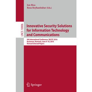 Innovative Security Solutions for Information Technology and Communications (4, 2016) |