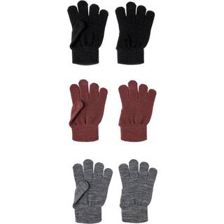 NAME IT 3-Pak Handsker Mørk Rosa Mix Nocturne