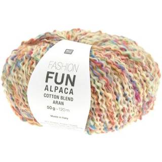 Rico Design Fun Alpaka Cotton Blend aran - Multicolor Weiß