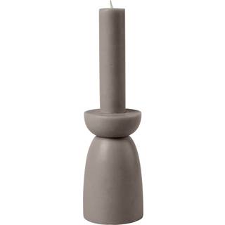 Cozy Living Cozy Candle Candleholder- White- S- 18h Stearinlys L - Lys Paraffin Dark Taupe - 2912