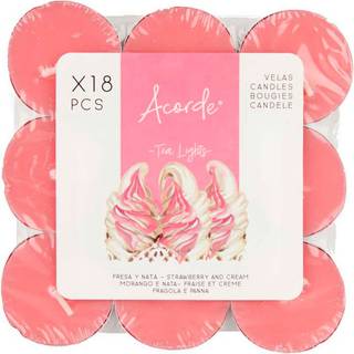 Duftlys 18 stk. Fyrfads Acorde Strawberry