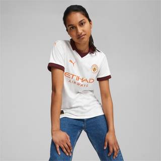 Puma Puma White Manchester City Away Replica 23/24 Womens Football Shirt
