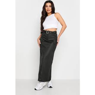 PixieGirl Petite PixieGirl Petite Black Belted Utility Maxi Skirt