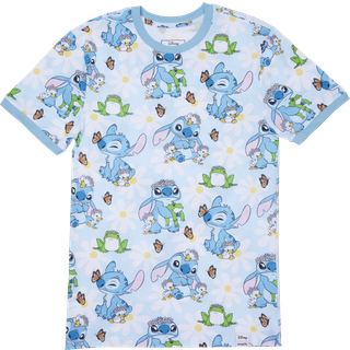 LILO AND STITCH - Springtime Stitch - T-Shirt Unisex Loungefly (XL)