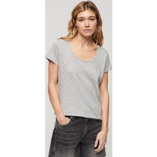 Superdry Superdry Studio Grey Scoop Neck T-Shirt