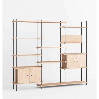 Moebe Shelving System (S.200.3.B) Oak/Black