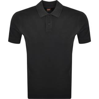 BOSS Orange Herren Polo-Shirt schwarz