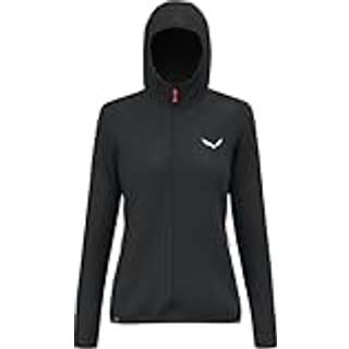 Salewa Women's Puez Waffle Hybrid PL Hooded Jacket Fleecejakke Damer størrelse 34 farve sort