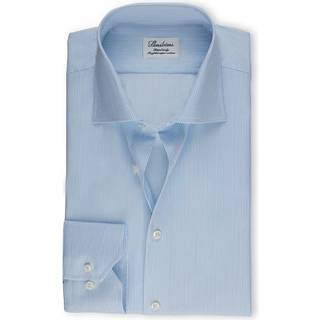 Stenströms Lyseblå Skjorte i twill | Herre |Herreskjorter | Fitted Body | Størrelse: 48 | Lyseblå | Solid | Lange Ærmer