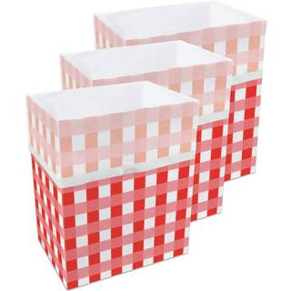 Rene terninger 13 gallon engangs papirkurv dåser (3-pakke). Genanvendeligt affald og genbrugsbakke til festerbegivenheder og mere (picnic - 18 """"