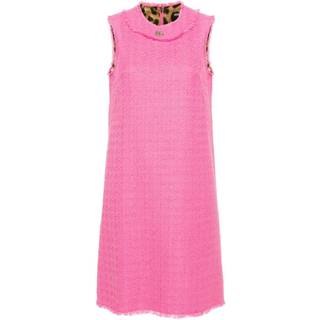 Dolce&Gabbana DG tweed minidress - pink - XL+