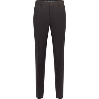 Slim fit bukser i serge af ny uld