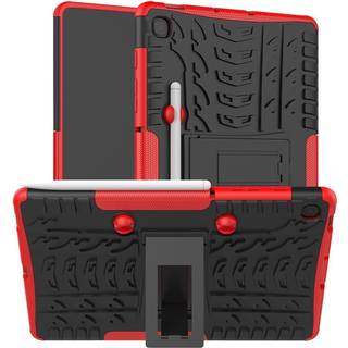 SKALO Samsung Tab S6 Lite Armor Dæk Hybrid Cover - Rød