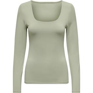 Only - Onlea L/S 2-Way Deep Neck Top - 4597726 Desert Sage