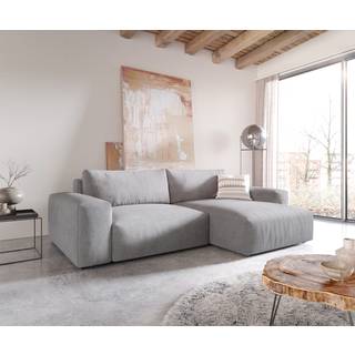 Ecksofa Lanzo XL 270x180 cm Mikrofaser Grau Recamiere variabel