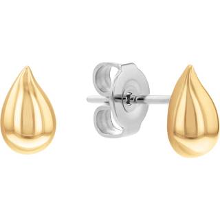 Calvin Klein Scultured Drop ørestikker i forgyldt