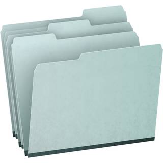Pendaflex 1 """" Expansion Pressboard File Mapper med 1/3 Cut Tab Letter Blue 25/Box (9200T 1/3)